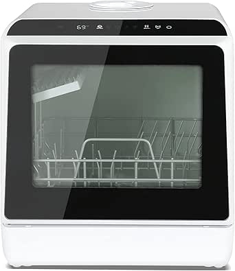 Mini Geschirrspüler 800W - Praktischer Tischgeschirrspüler Für Wohnung & Camping