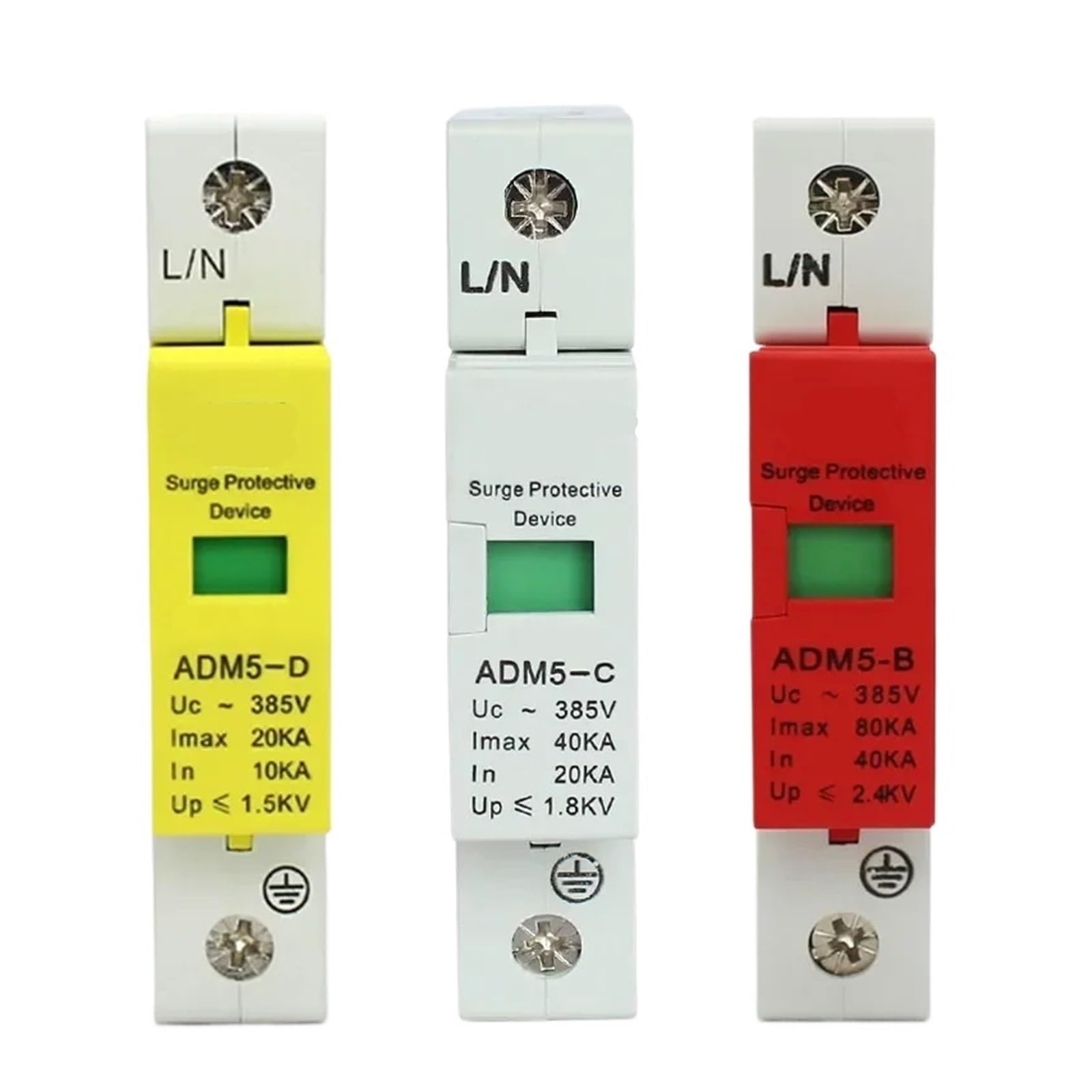 Protector contra sobretensiones y pararrayos Dispositivo protector contra sobretensiones 1P 1P382V 10/80KA Dispositivo protector contra sobretensiones doméstico de bajo voltaje Pararrayos doméstico(20