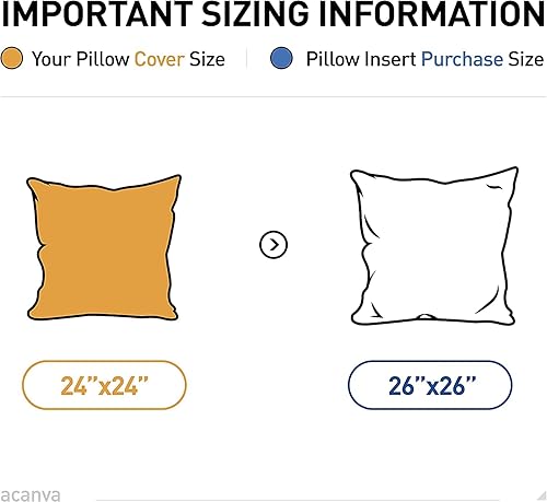 Miniatura 6 de Acanva Insertos de almohada decorativos para sofá, cama, sofá y silla, relleno de forma cuadrada con microfibra de poliéster de alta calidad, 2