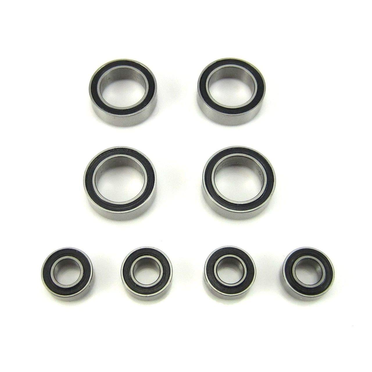 TRB RC Axle Carrier Bearings 4x8x3mm - 8x12x3.5mm BLK for Traxxas 1/16 E-REVO, Rally
