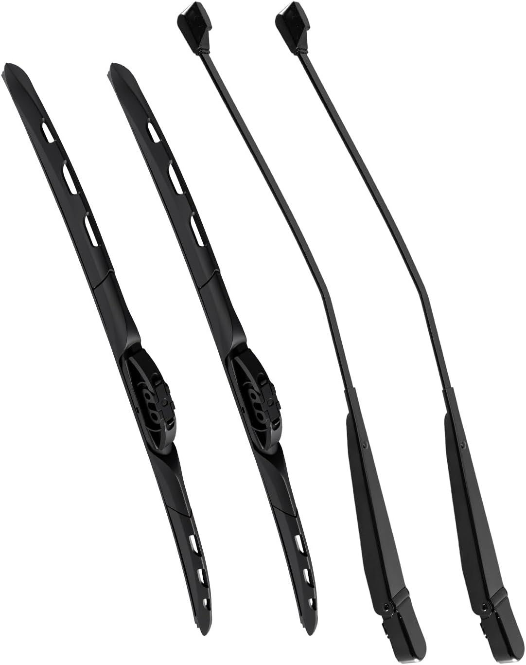 Windshield Wiper Arm and Blade Set Fit for Chevy C1500 C2500 K1500 K2500 Suburban Blazer 1988-1998, Front Driver Passenger Side Wiper Arms Replace 42782 22110157, 1 Pair