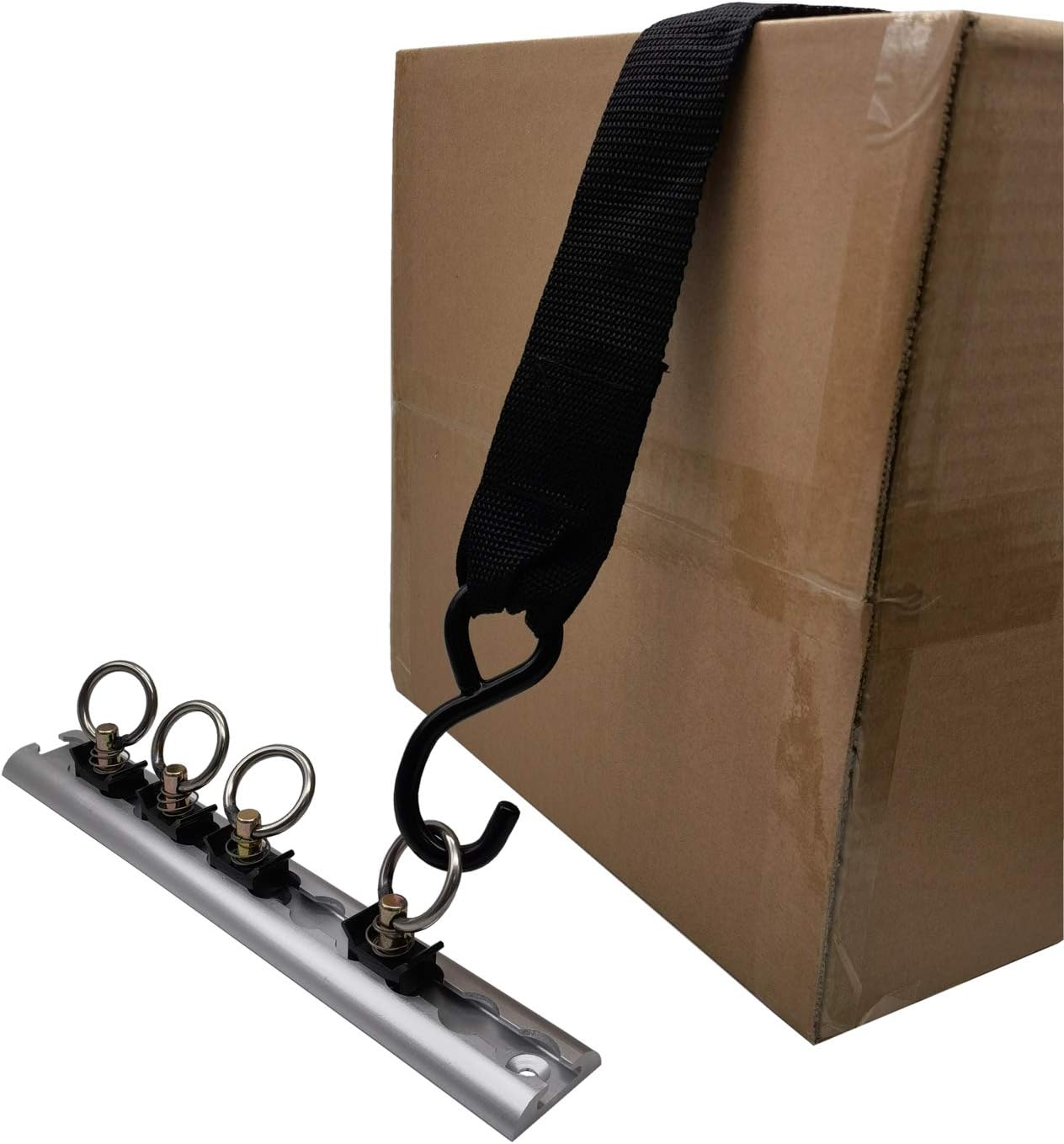 L Track Tie Down System - 5 Piece Powersports Kit Includes 1Pcs L Track and 4 Pcs Single Stud Fittings : Automotive