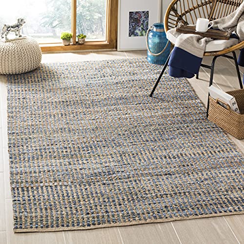 Tapete SAFAVIEH Cape Cod 3' x 5' Natural y Azul miniatura 1