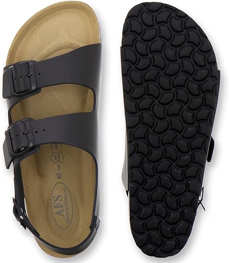 AFS-Schuhe 350223 Wechselfußbett Pantolette für Herren mit Fußbett