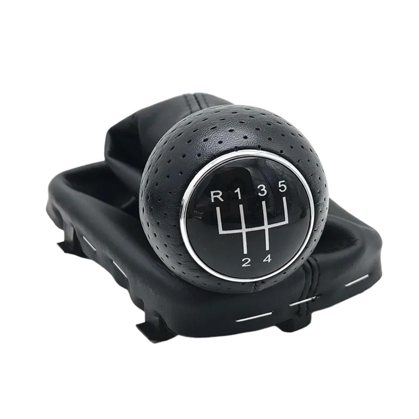 Qmtvfsrh 23Mm R12345 Car Gear Shift Knob Manual Gear Shift Knob 12Mm 23Mm Pu Gaiter Boot Cover For A3 S3 8L 1.6L 1996-2003(23Mm R12345)
