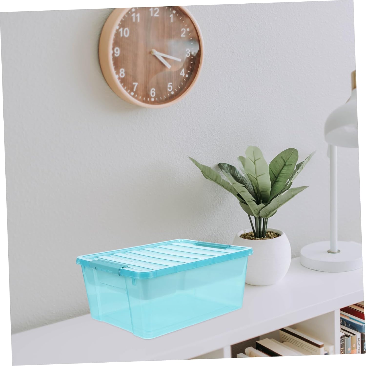 Luxshiny Multifunctional Toy Storage Box Plastic Organizer Toy Storage Bin Kaboodle for Blocks Paint Tools