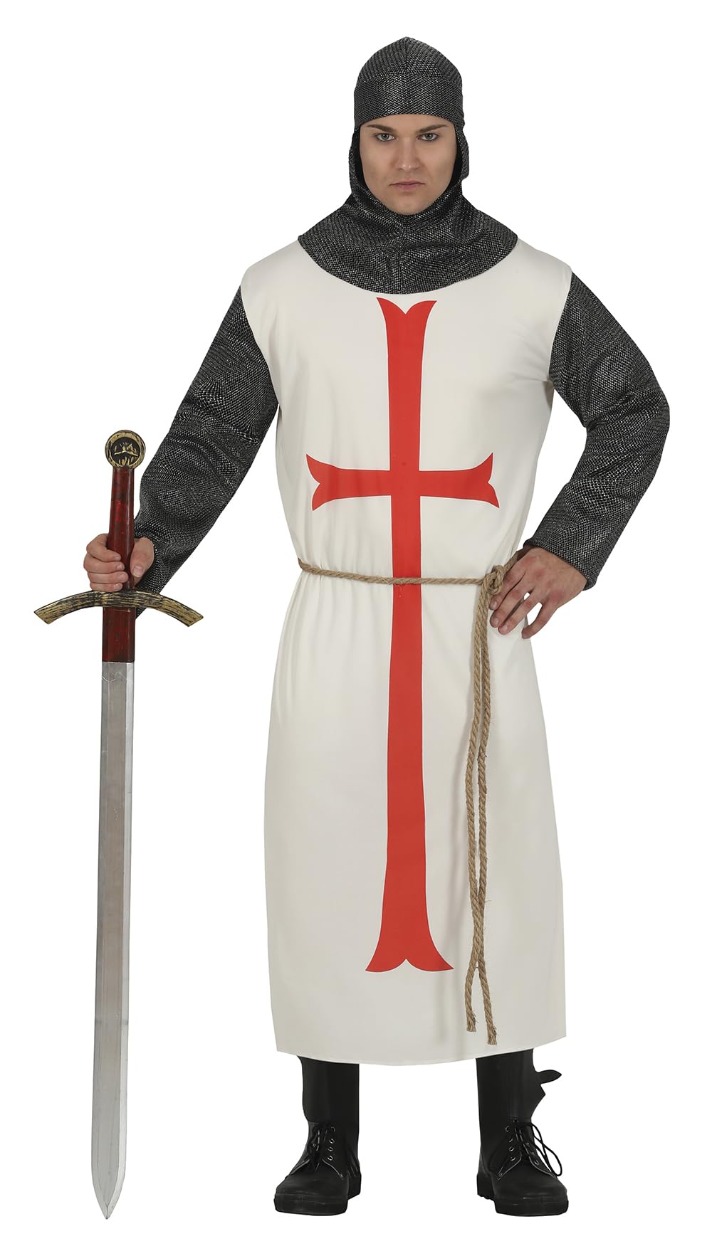 FIESTAS GUIRCA St George Knight Templar Fancy Dress Costume Adult Man Size Large