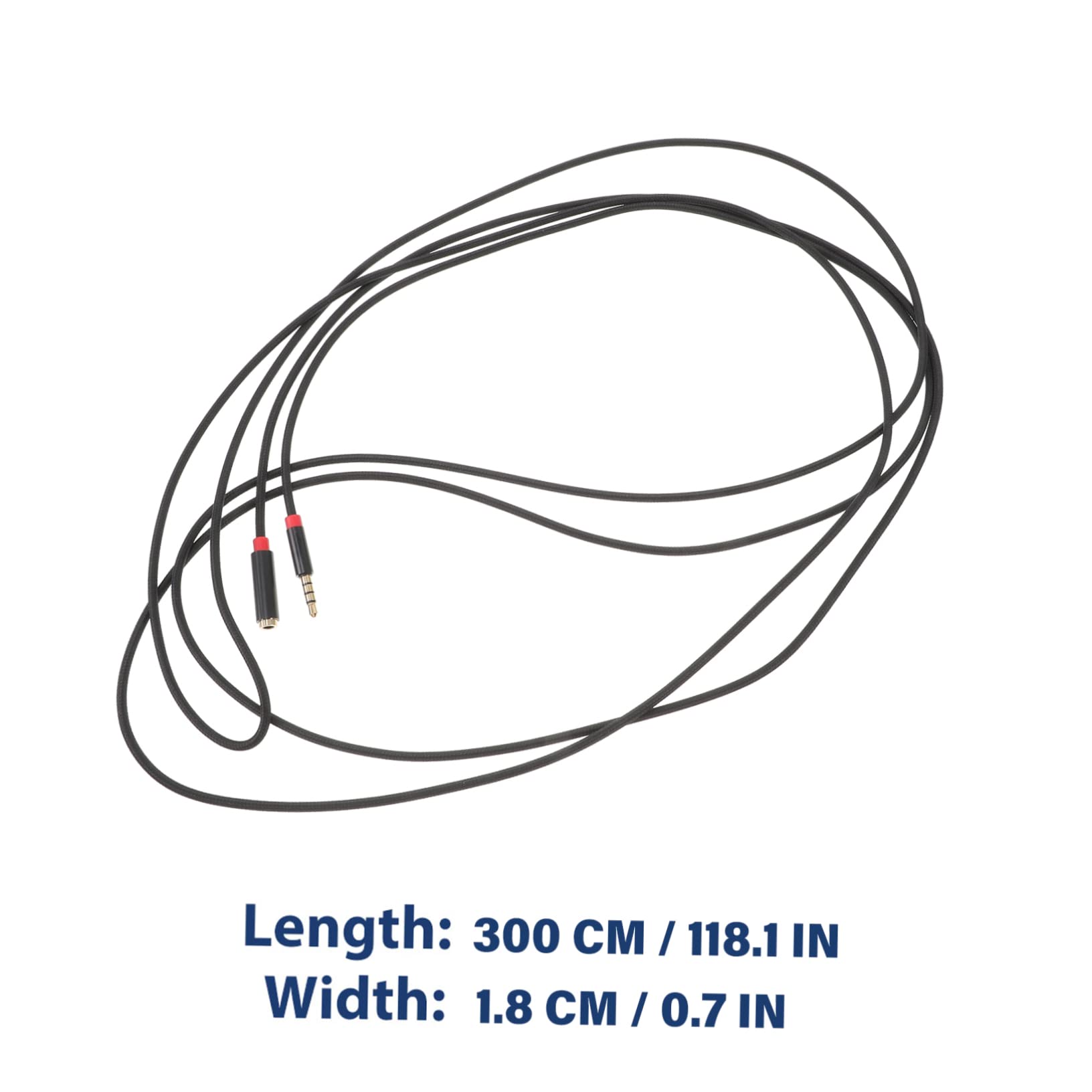 PartyKindom 5pezzi Prolunga Audio Stereo Maschio-femmina Cavo Extension Leggero e Compatto Per Cuffie e Dispositivi Resistente All Usura e Compatibile Con Computer