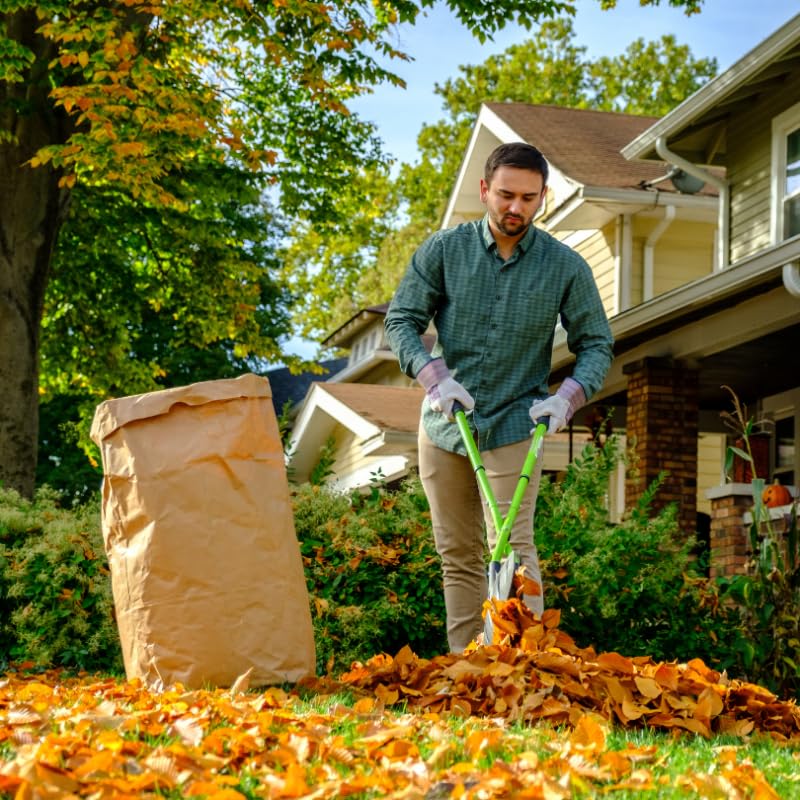venteo - Ramasse feuilles XXL EARTWISE + Désherbeur ROOTSLAYER - Outil de jardin ergonomique - Ramasse feuilles avec manches télescopique - Extracteur de mauvaises herbes à pédales