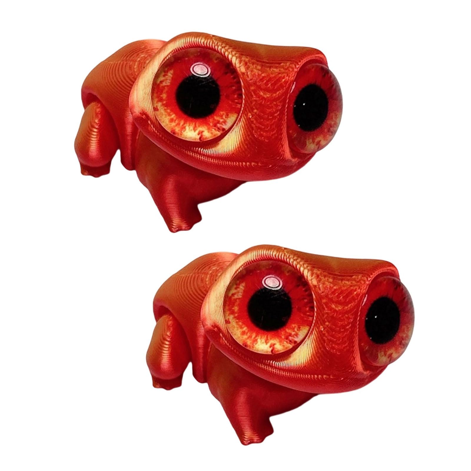 Big Eye Frogs Statue Movable Limb Printing Home Decoration Miniature Animal Home Decoration Frogs Sculpture