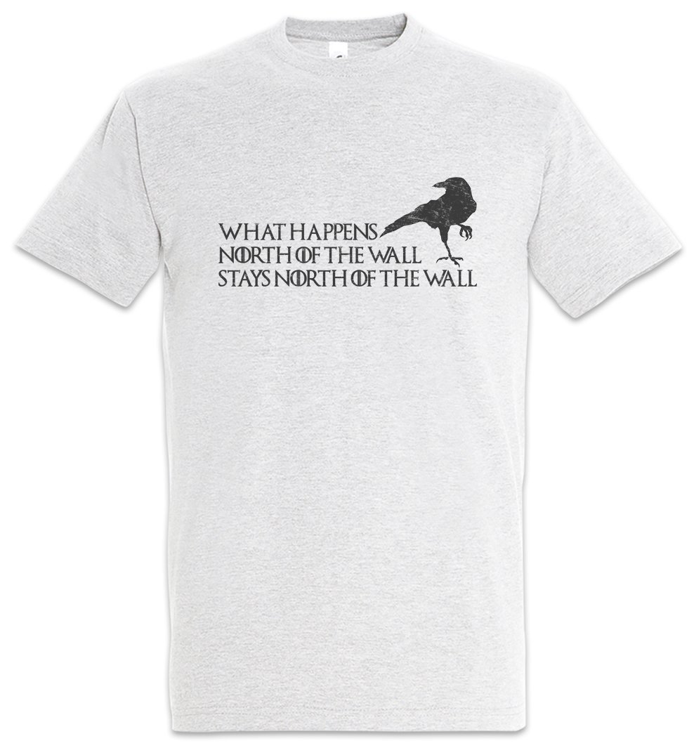 Urban Backwoods Men's Ash What Happens North Of The Wall T-Shirt Grey Size L