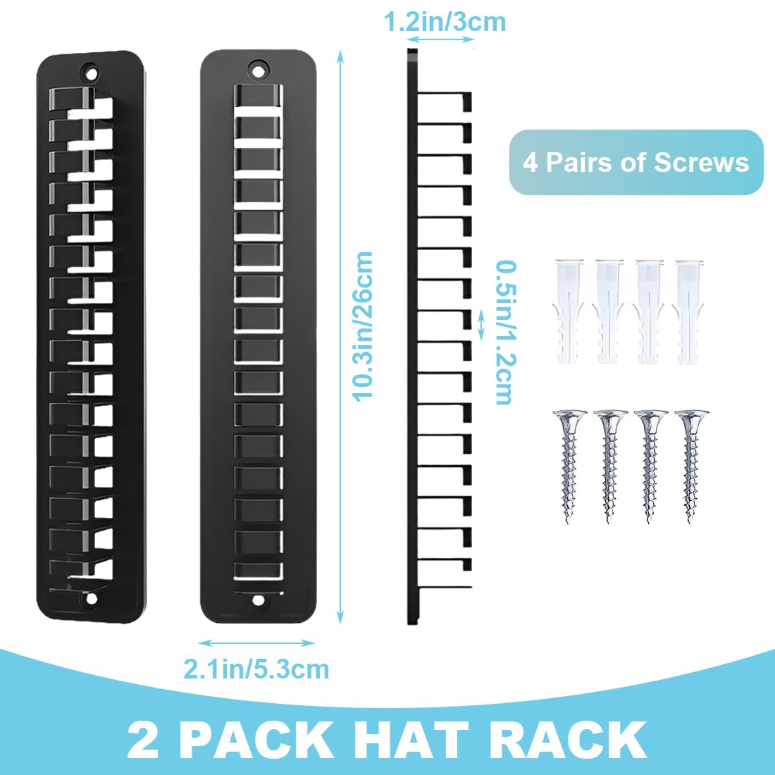 GXGM 2 Pcs Appendi Cappelli da Parete,Ganci Adesivi Senza Tracce Porta Cappelli,Espositore Cappelli,Per Cappelli da Baseball,Cappello sole,Porta,Armadio,Può Appendere più Cappelli Contemporaneamente