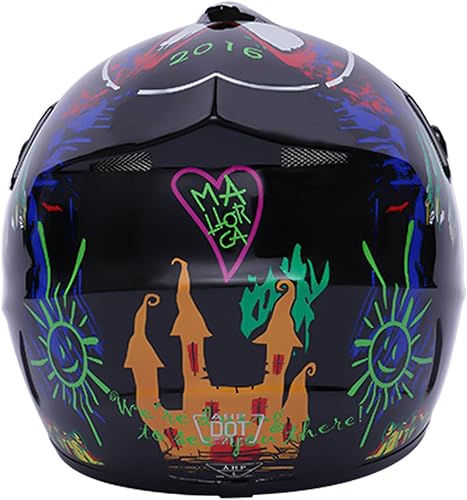 Miniatura 3 de Cascos universales para motocicleta, casco combinado con guantes, gafas DOT para adultosniños, motocross, todoterreno, carreras, ATV, motocross,