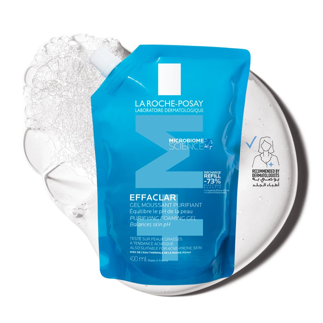 La Roche-Posay Effaclar Acne Purifying Foaming Gel cleanser for Oily Skin Refill 400ml