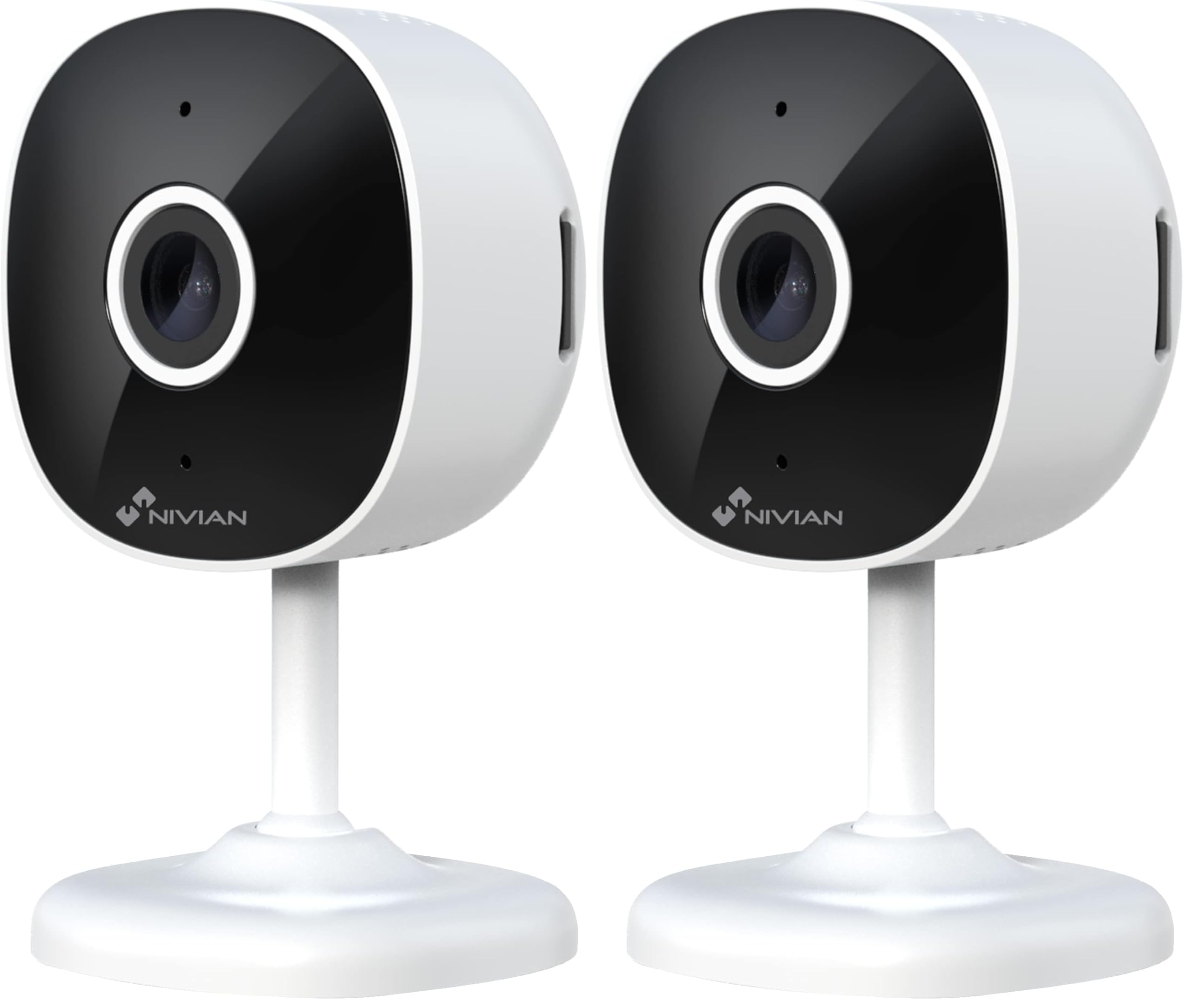 NIVIAN cámara WiFi 2.4Ghz-Grabación en MicroSD(No incluida)-2K-Deteccion de Humanos-Audio bidireccional-Apta para Interior-Compatible con Amazon Alexa y Google Home–Control Remoto con App Tuya