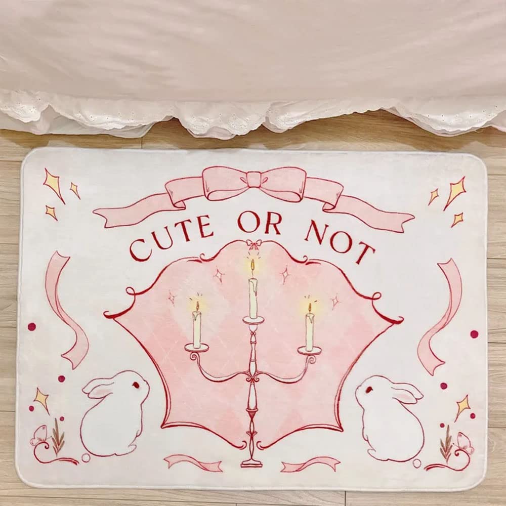 Tapis de salle de bain mignon motif lapin pour une touche de joie