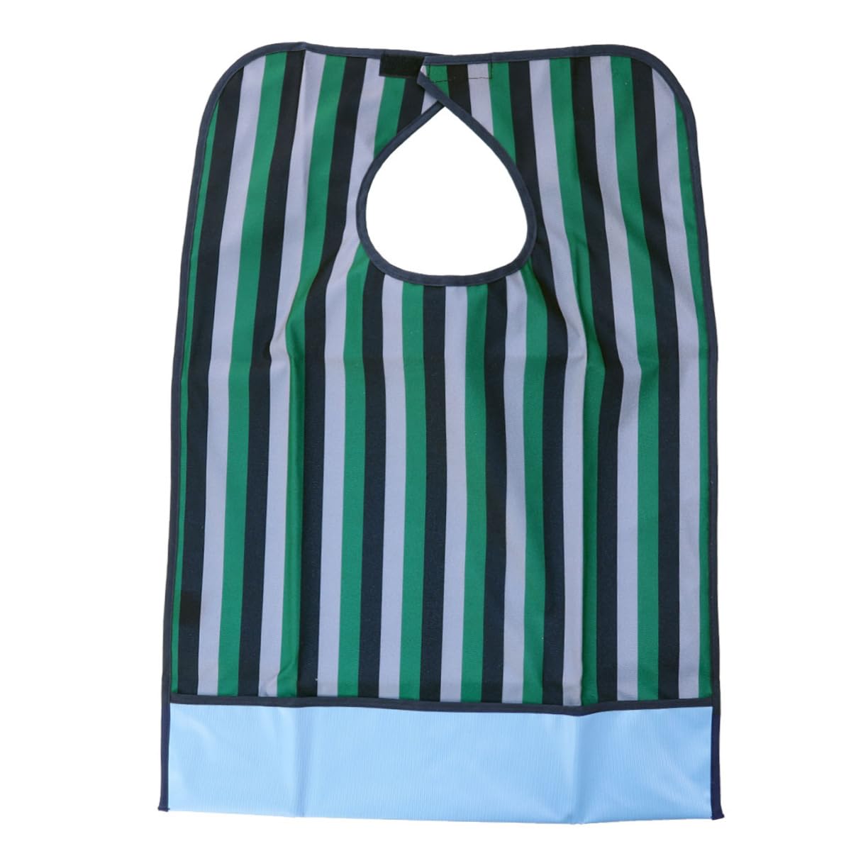 KALLORY Safe Bibs for Adults Washable Mealtime Bib Slip over Clothing Protectors Green -244