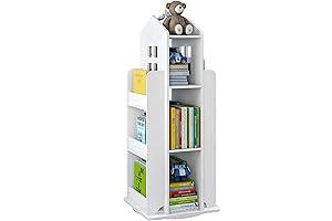 Child 360: Three-Tier Rotating Bookshelf for Kids