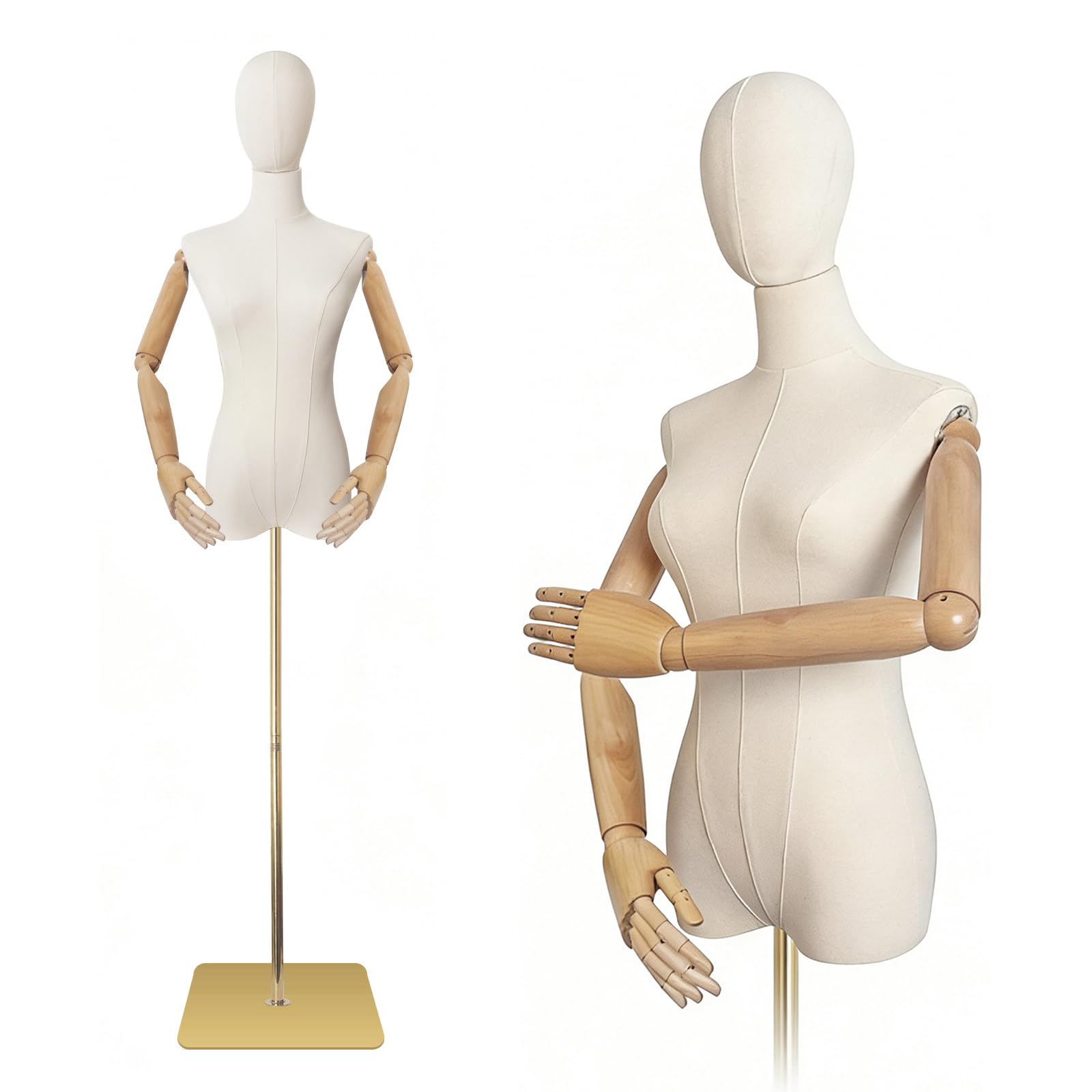 Photo 1 of SHAREWIN Female Mannequin Torso Dress Form with Hands