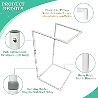 Vista 5 de Levantadores de mantas para pies de cama, elevador de sábanas, soporte de soporte de elevación de mantas, soporte de soporte para cama de hospital