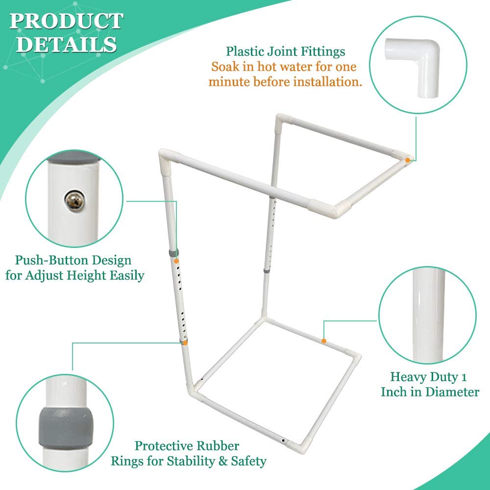 Blanket Lifter Bar Bed Sheet Lift for Foot Bed Cradle Raiser Feet Tent