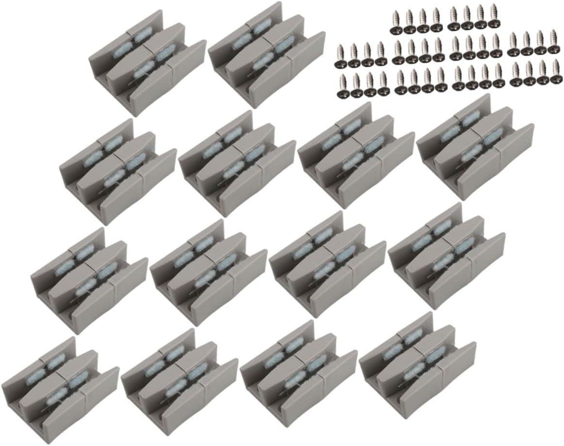 Angoily 10pcs shower door parts bottom guide glass door guide door