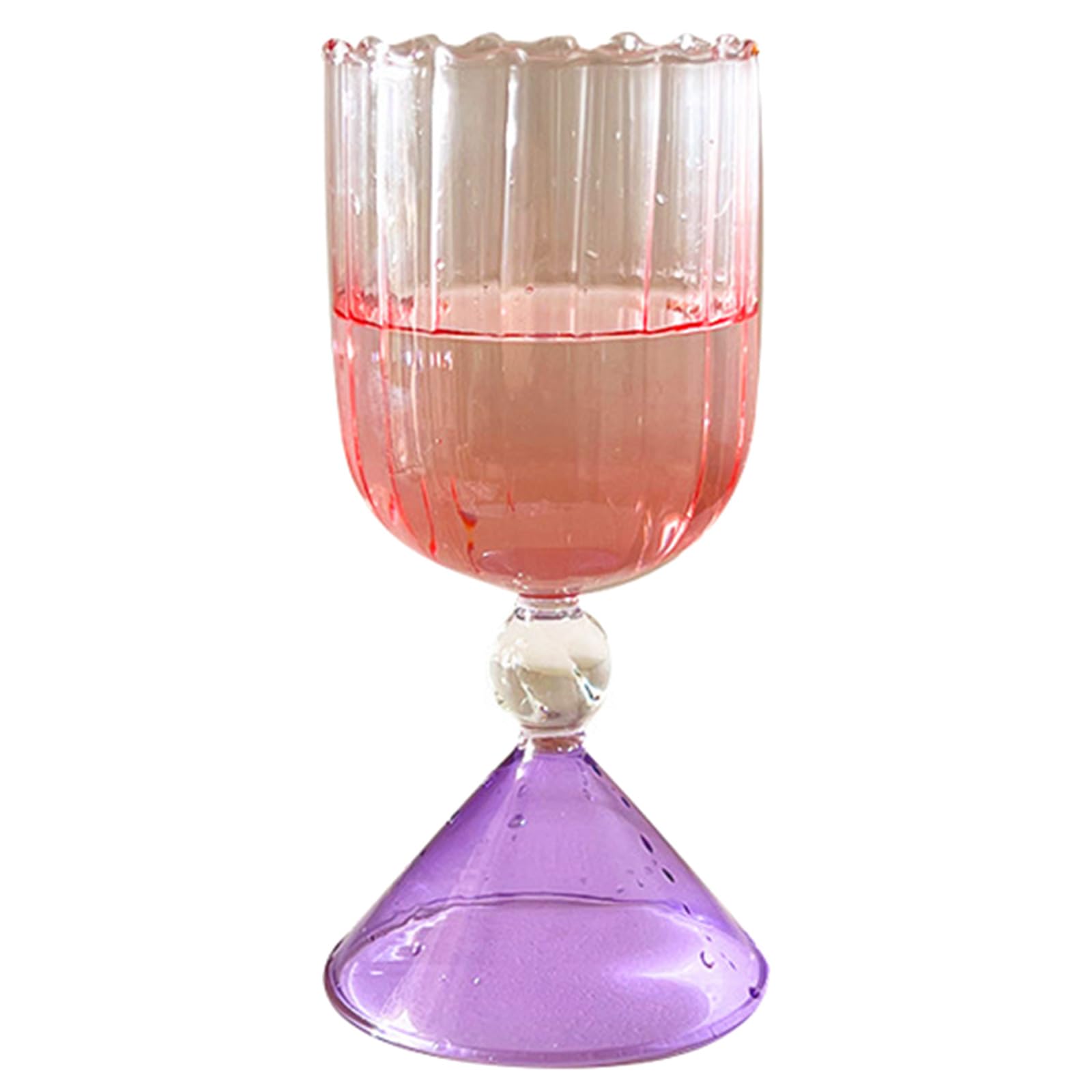 Kalttoy A Rtistic Glass Cup Decorative Glass Cup Creative Wine Colorful Beverage Cups Unique Drinkings Cups For Beverage Wine Unique Flower