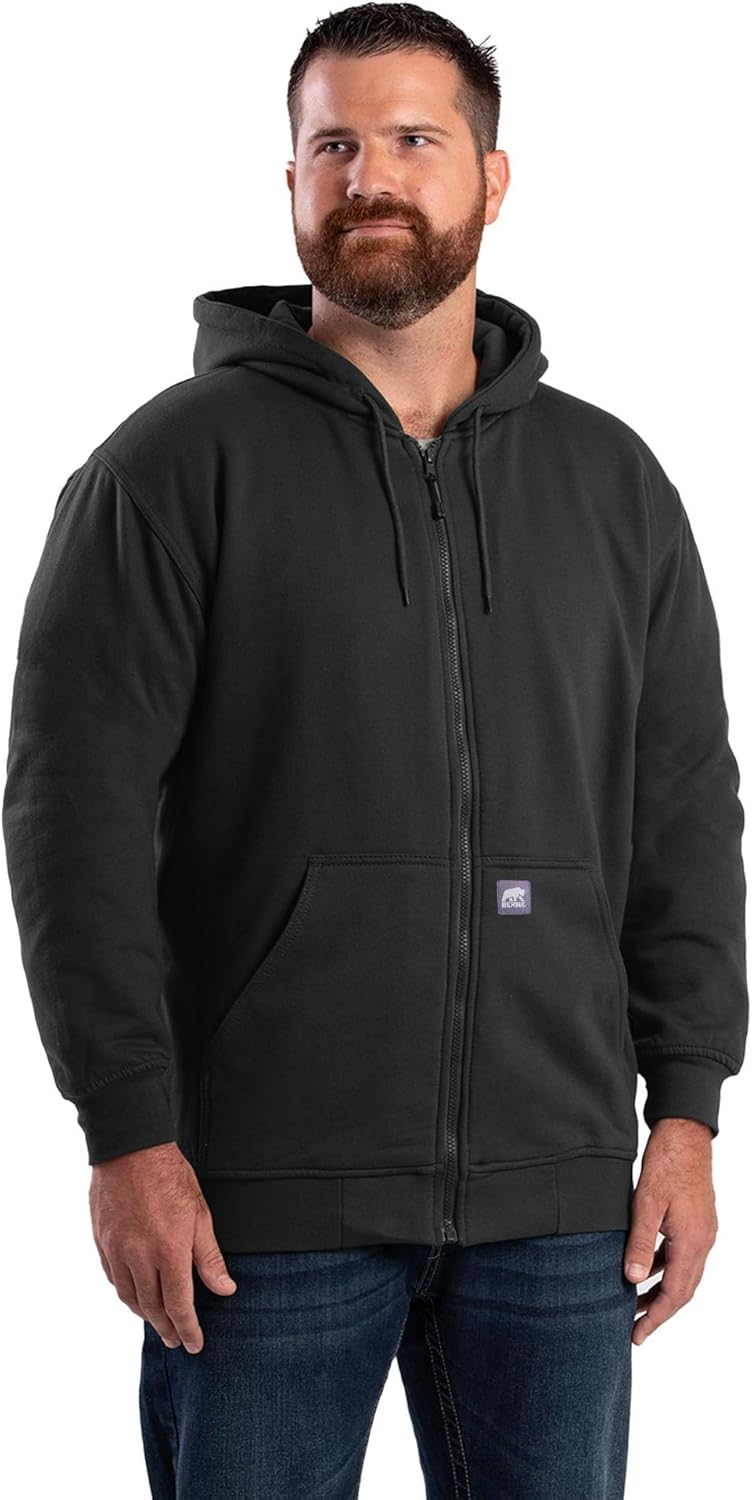 Berne Men's Hi Vis Thermal Lined Hooded Sweatshirt