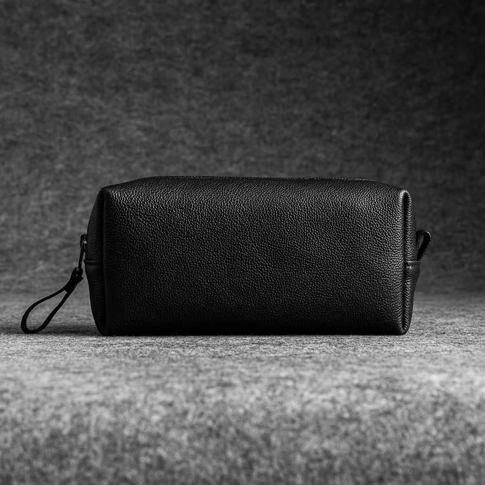 Neceser for Hombres y Mujeres, Bolsa de Viaje for Hombre, Estuche Organizador de artículos de tocador for Aseo, Kit de Afeitado Dopp Essentials de Viaje(Black)
