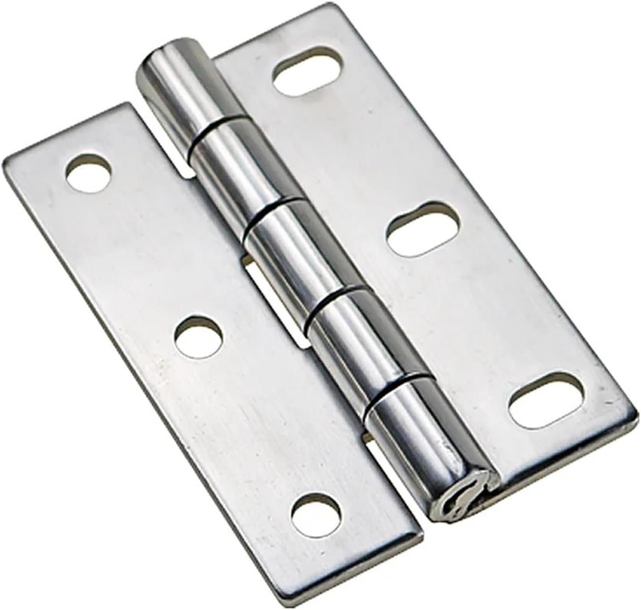Asymmetric Waist Hole Hinge 304 Stainless Steel Industrial Machinery Equipment 1Pcs(304 SS-Mirror-Large)