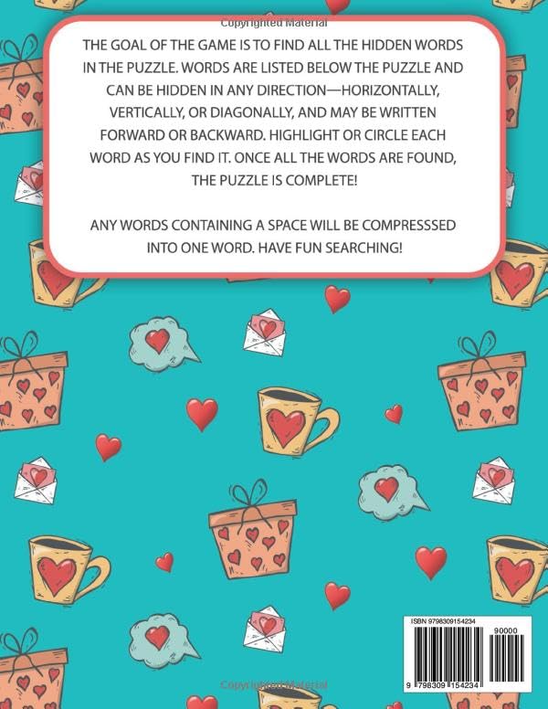 2025 Valentine's Day Word Search Paperback – February 2, 2025 - Image 3