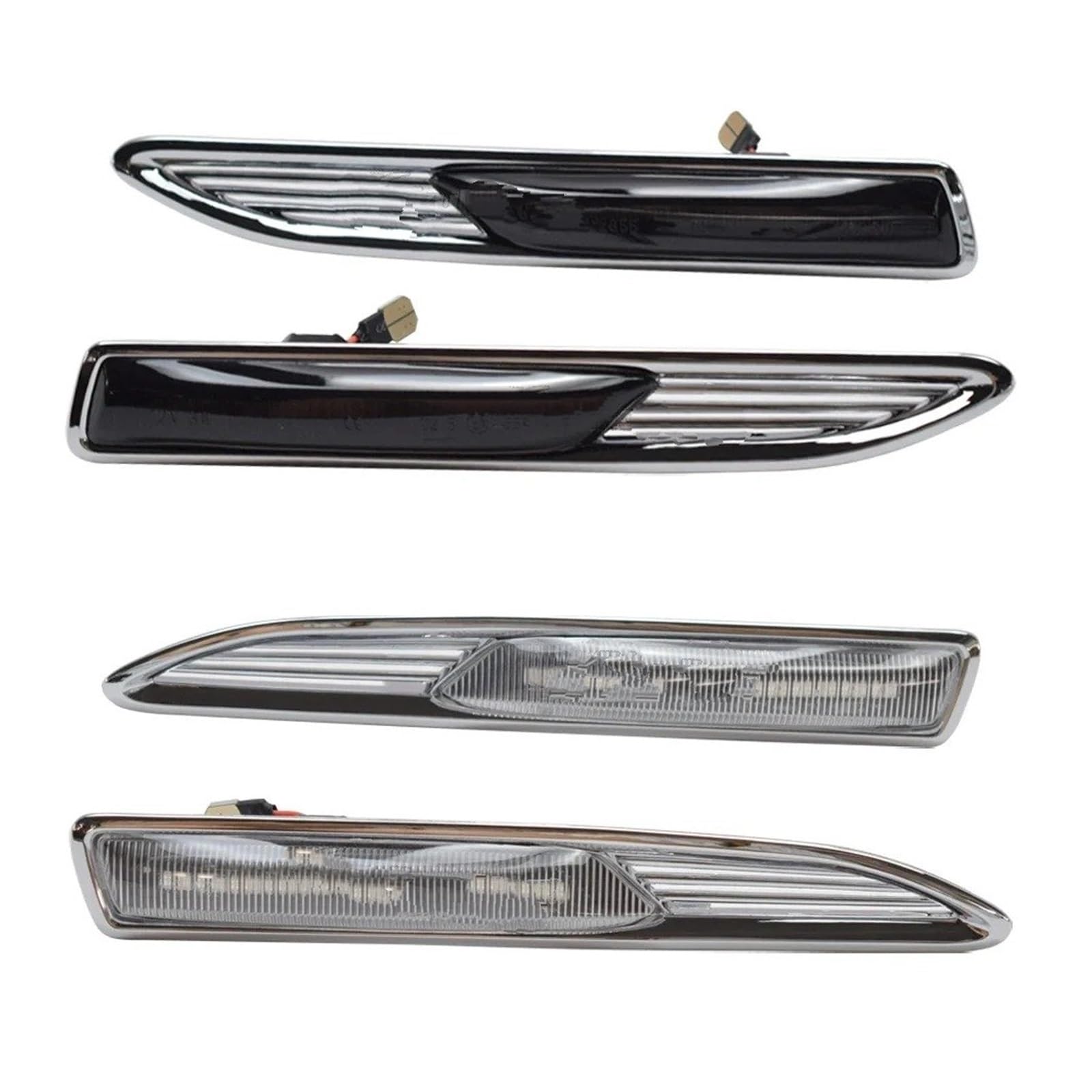 Intermitentes Secuenciales Para Ford Para Mondeo MK4 Estate BA7 2007 2008-2015 Luz Intermitente LED De Posición Lateral Luz Intermitente Ámbar Dinámica(Dynamic Smoked Type)