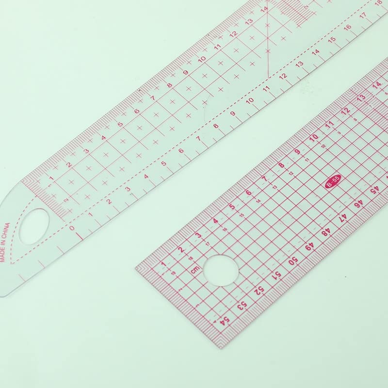 LMDZ 11pcs French Curve Rulers Multi-Function Ruler Fashion Design Rulers for Fabric Cutting Sewing Measure Template Ruler