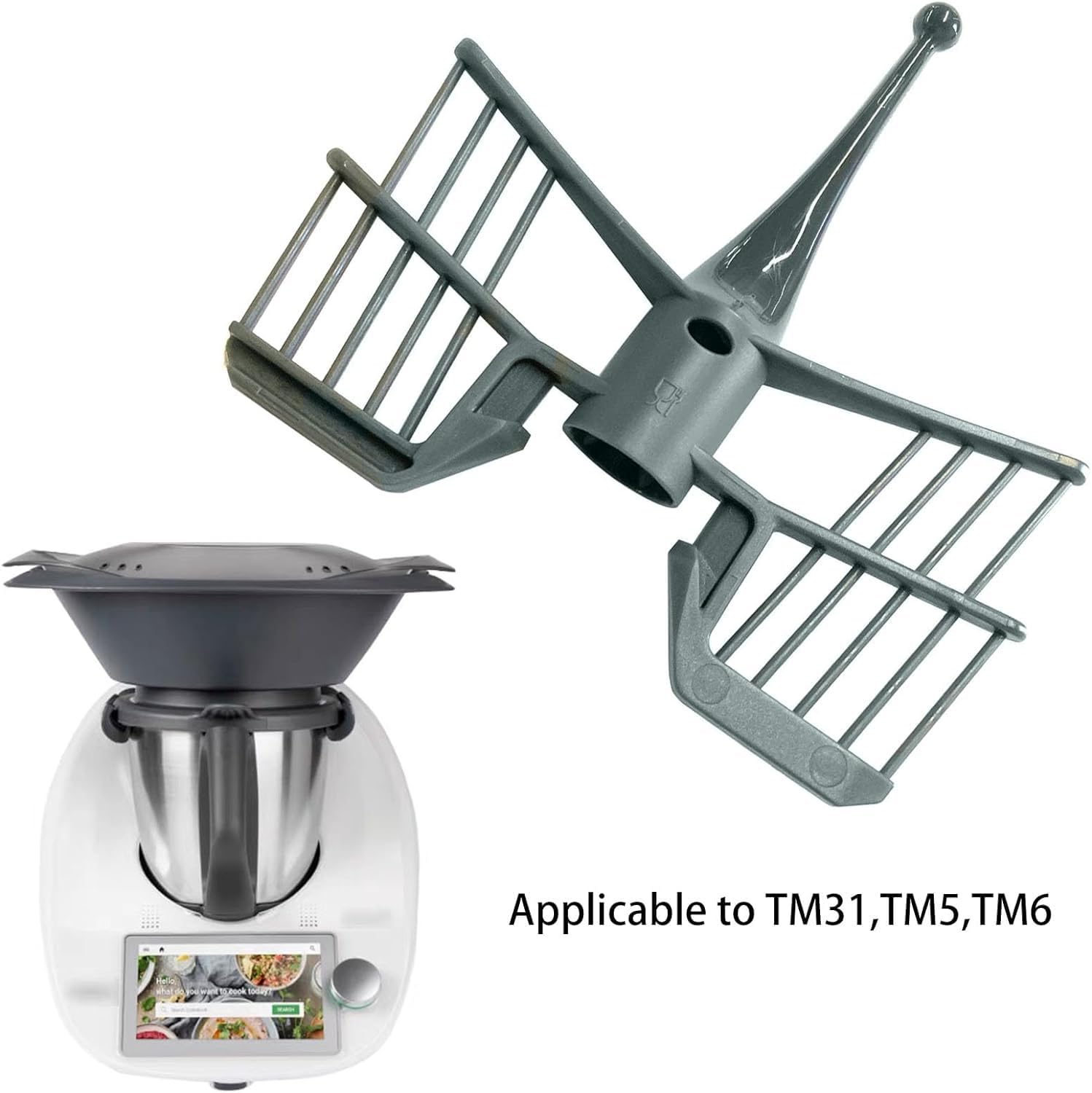 Cuchilla De Mezcla Con 4 Cuchillas Para Robot De Cocina Vorwerk Thermomix TM31 TM 31, Incluye Junta Ultrasuave, Acero Inoxidable, Accesorios Thermomix