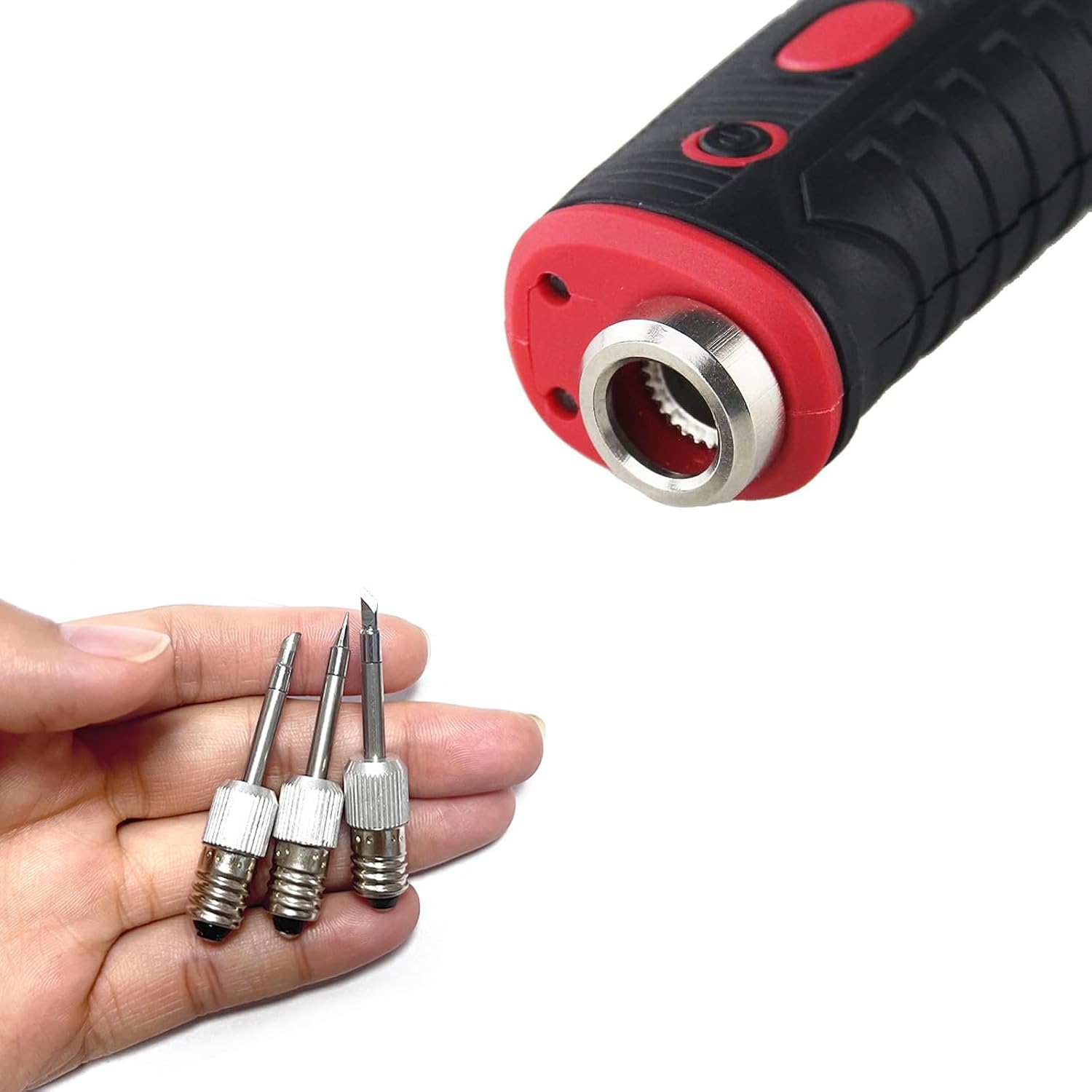 Diagram showing the dimensions of a jiingekk soldering iron tip, indicating a length of 52mm and a base diameter of 10mm.
