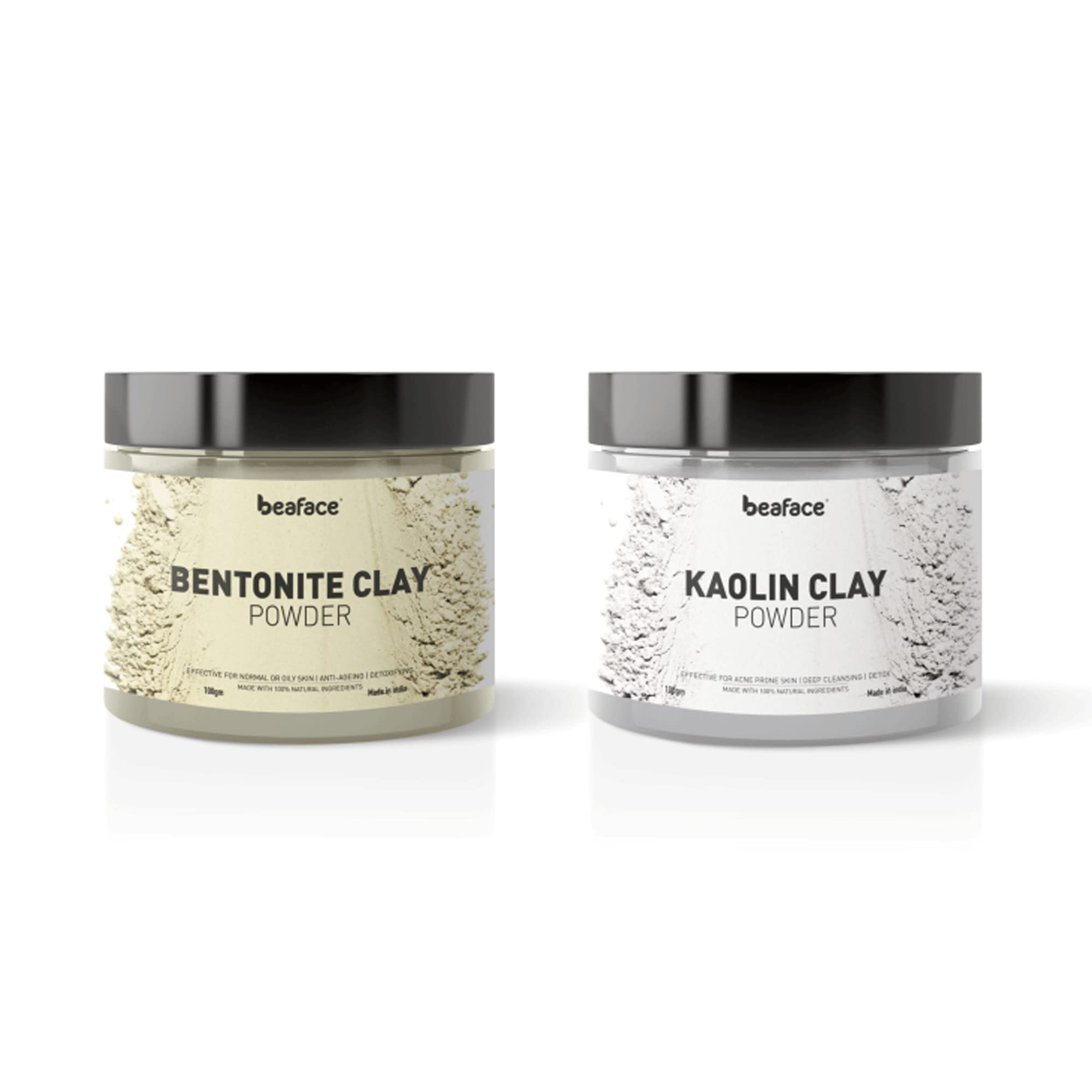 Beaface Bentonite Clay Powder 100 gm (Regenerates Skin cells and Reduce Wrinkles) (Kaolin+Bentonite)
