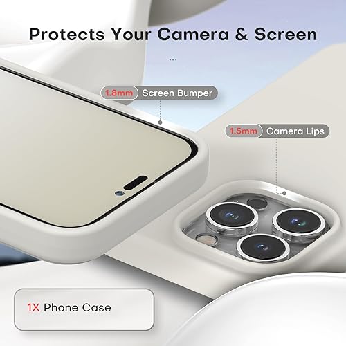 Vista 531 de TOCOL - Funda 5 en 1 para iPhone 11, con 2 protectores de pantalla + 2 protectores de lente de cámara, funda delgada de silicona líquida a prueba