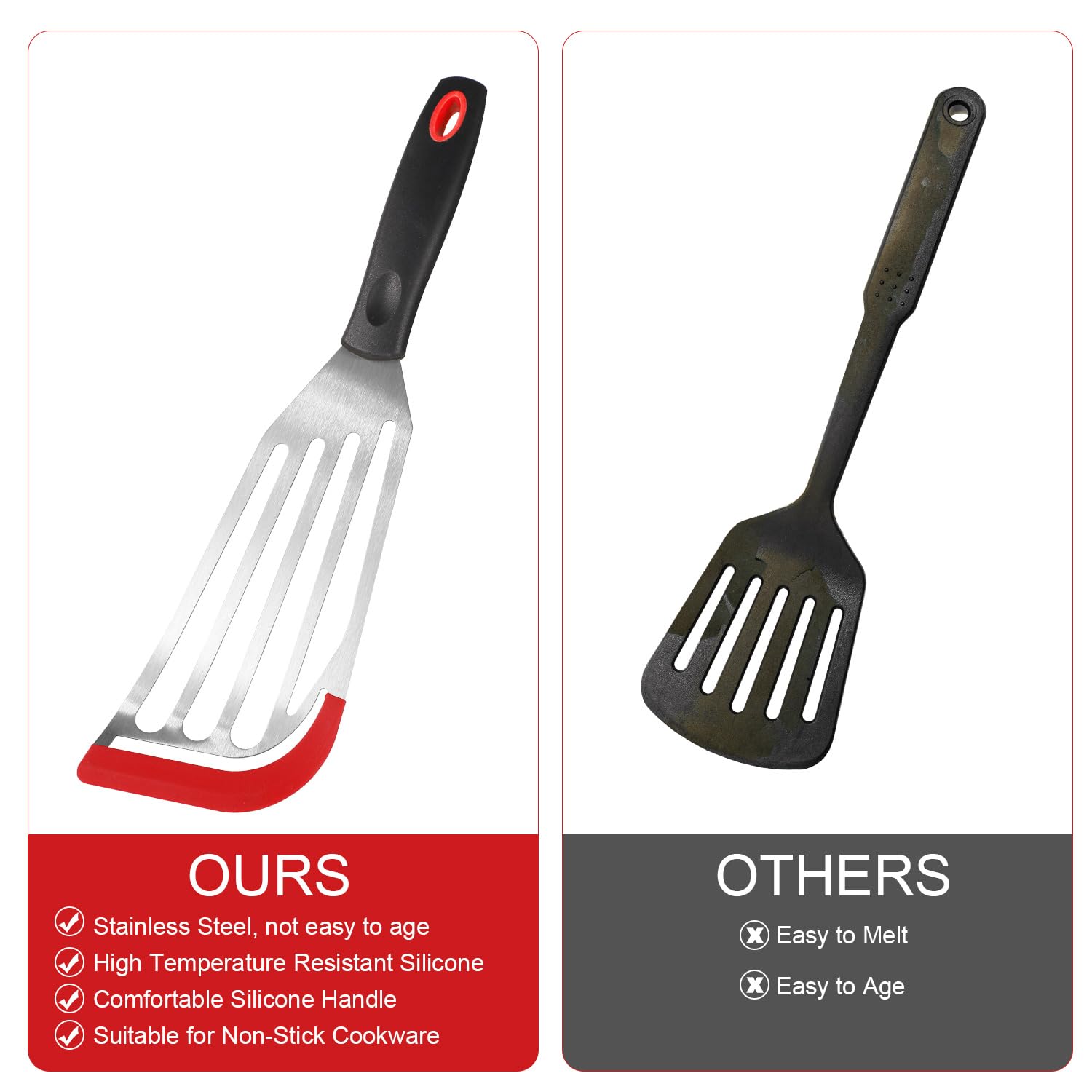 Spatule à Fente Pour Poisson Spatule à Poisson épaisse Et Polie Tourne