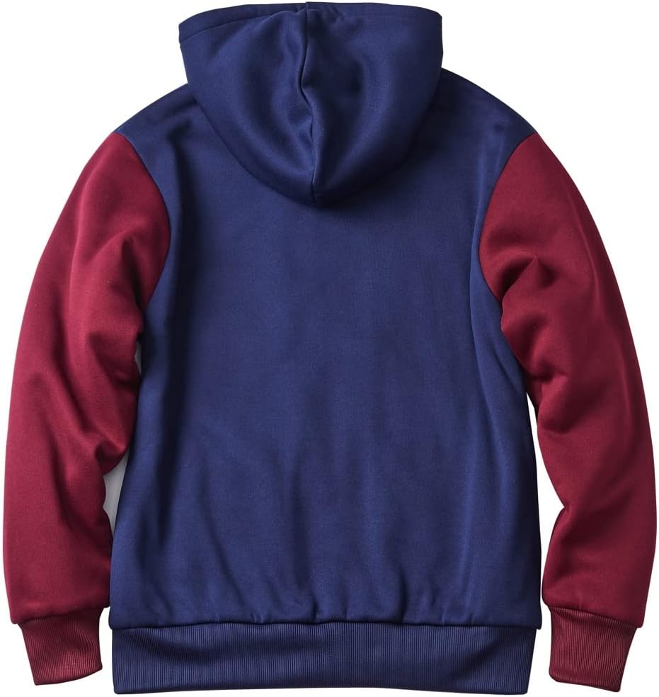 Facitisu Heavyweight Sherpa Lined Fleece Hoodie Sweatshirts for Men Winter Zip Plus Size Jacket - Image 3