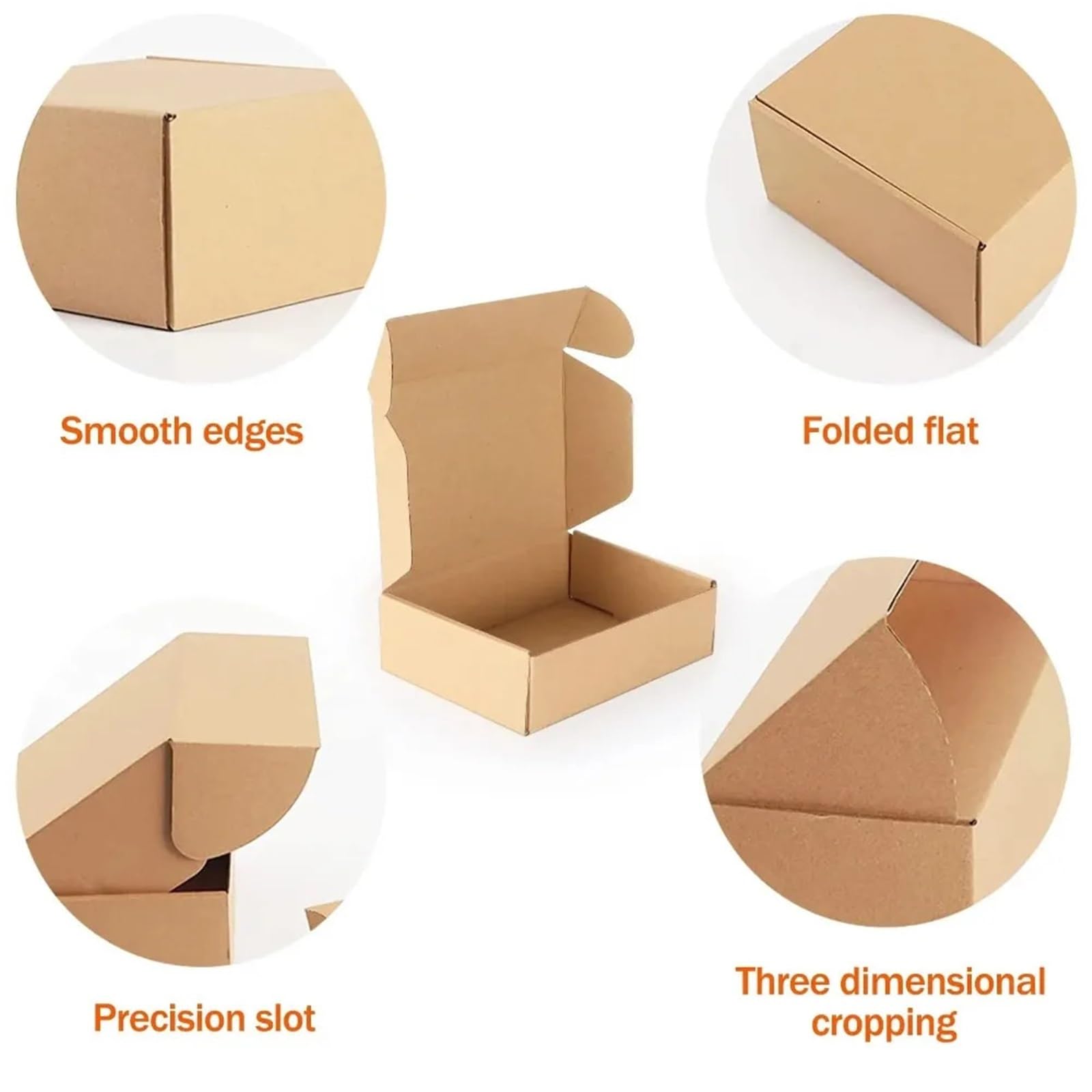 30 Uds. Cajas de envío pequeñas, cajas embalaje cartón corrugado con tapas for empresas, caja papel para Embalaje y Correo(Black,13x8x2.5CM)