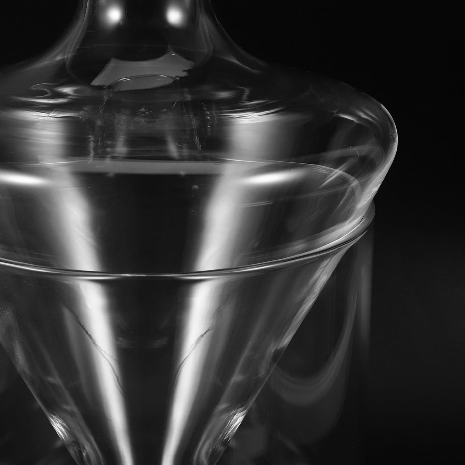 Set di Decanter per Vino in Vetro Trasparente Secchiello per Ghiaccio, Design Raffinato e Classico, per Casa e Bar