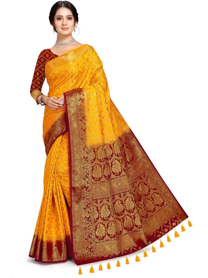 Self Design Patola Cotton Silk Sarees-picture-42