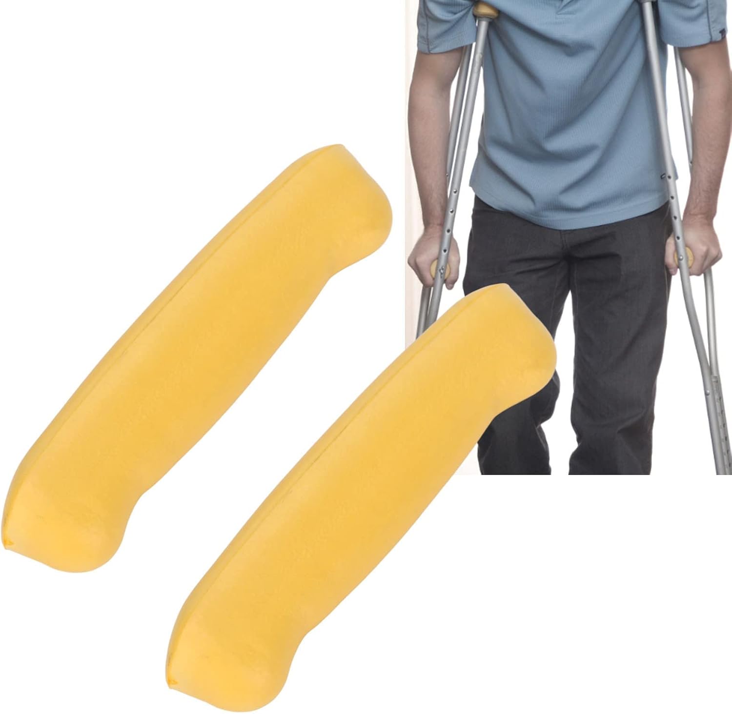 1 Pair Crutch Pad Crutch Covers Portable Breathable Soft Foam Padded Underarm Crutch Pad Walking