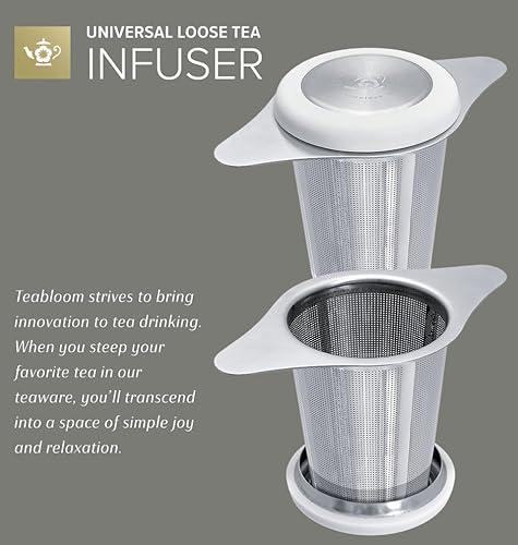 Teabloom Universal Loose Tea Infuser with Lid