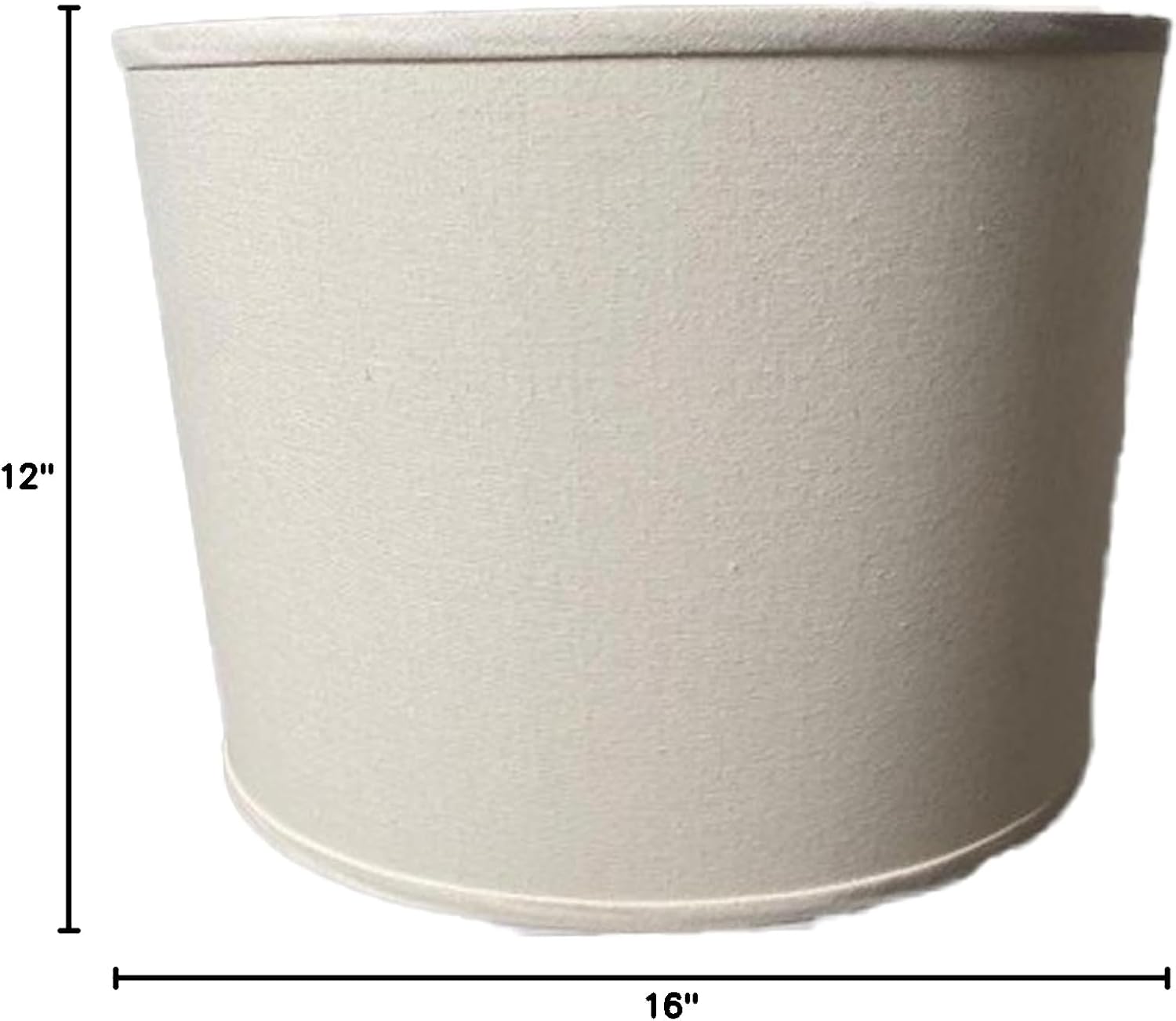 FenchelShades.com Lampshade 16" Top Diameter x 16" Bottom Diameter x 12" Slant Height with Washer Spider Attachment for Lamps with a Harp (Hunter Green)