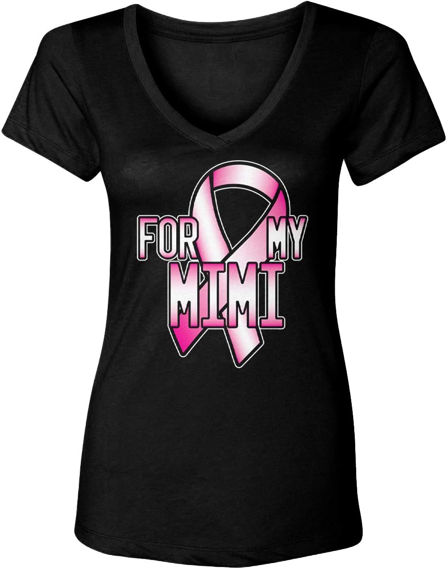 for My Mimi - Breast Cancer Awareness Women's V-Neck T-Shirt