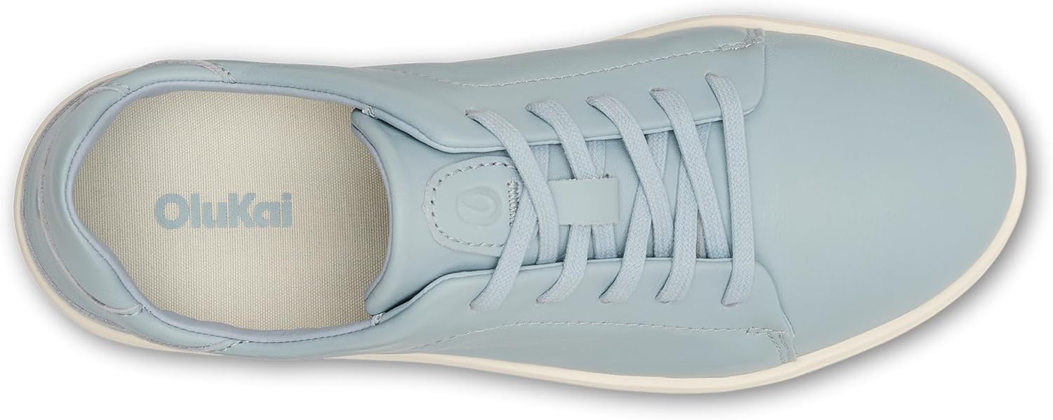 OLUKAI Pehuea Li 'ILI Women's Everyday Leather Sneakers, Casual & Versatile Shoes with Drop-in Heel, Soft & Premium Materials, All-Day Comfort & Support