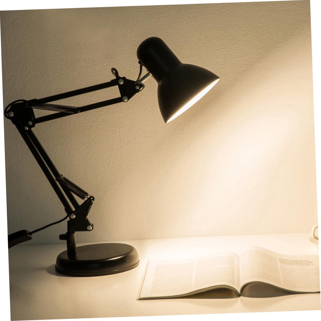 HOMSFOU Clip Led Lamp for Reading Metal Design Dimming for Desk Dorm Boys and Girls