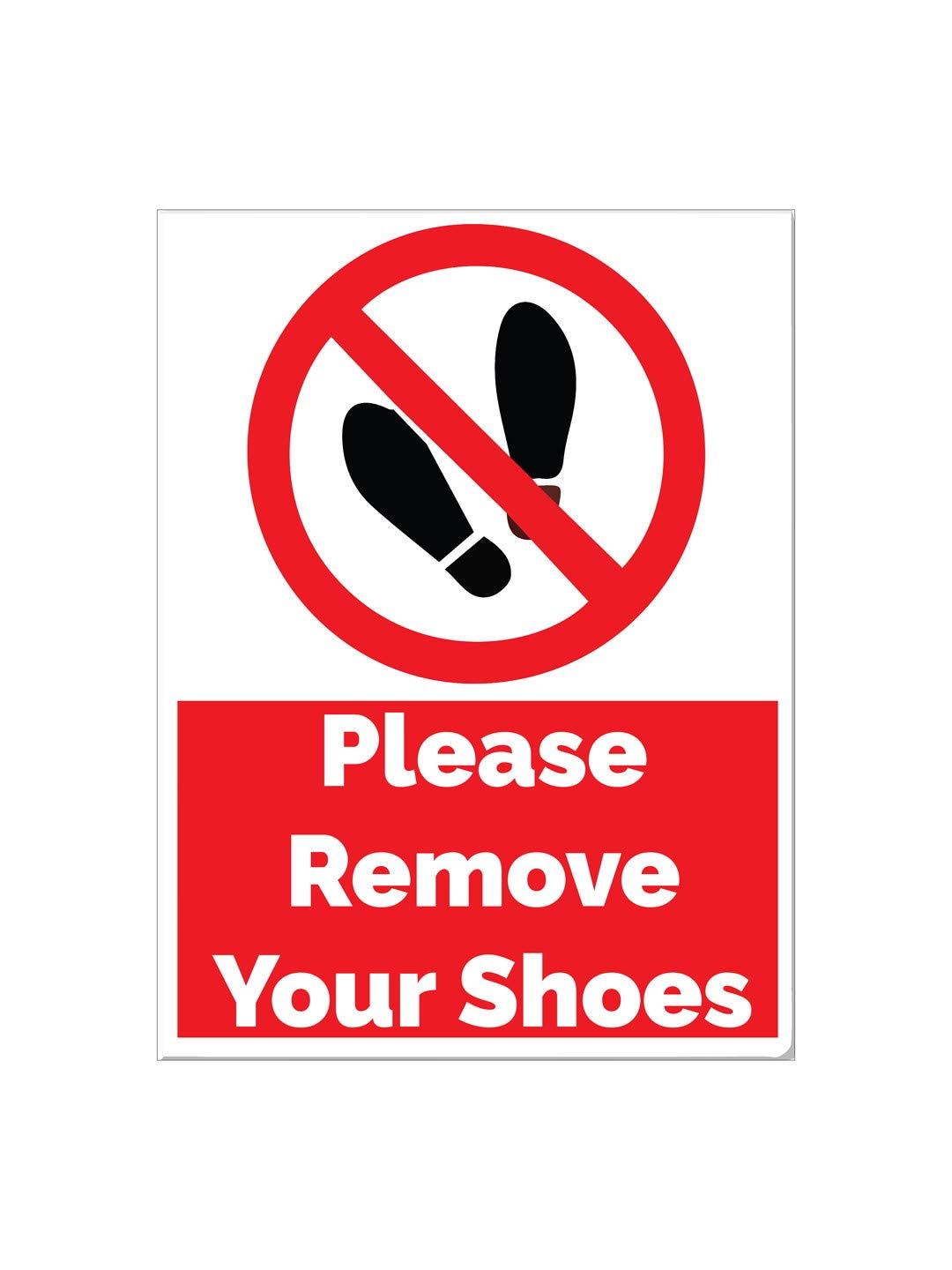 999Store office supplies sunboard please remove your shoes sticker signage sign board red (20X15 Cm) (B07P6WGXLT) Amazon Price History, Amazon Price Tracker