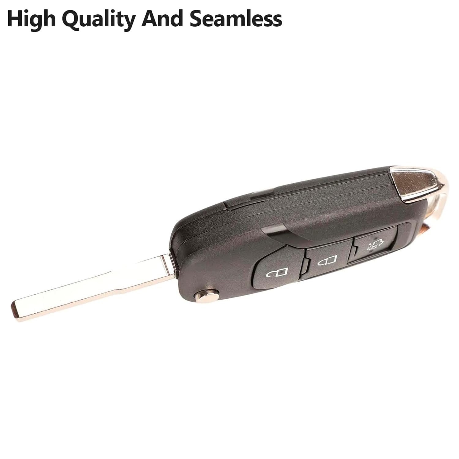 Coque Clé Peugeot 107, Boîtier De Clé De Voiture Compatible Avec Citroën C1 C2 C3 C4 C5 Et Peugeot 107 206 207 306 307 Étui De Remplacement Pour Télécommande De Clé Avec